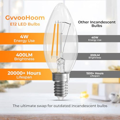 LED B10 Bulbs 40 Watt Equivalent
