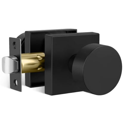 Door Knob Interior Privacy Quick Release Heavy Duty Zinc Alloy
