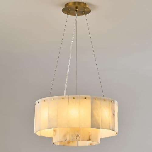 Alabaster Marble Chandelier Light Fixture