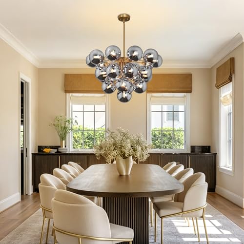 23 Lights Sputnik Chandelier for Dining Room Entryway