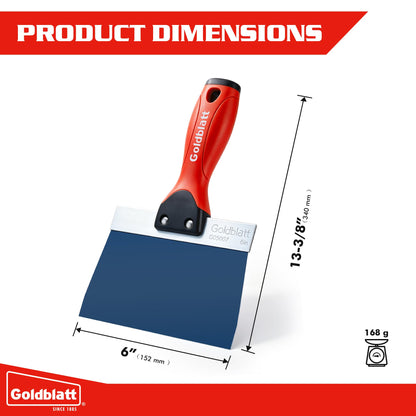 6" Blue Steel Drywall Taping Knife (6")