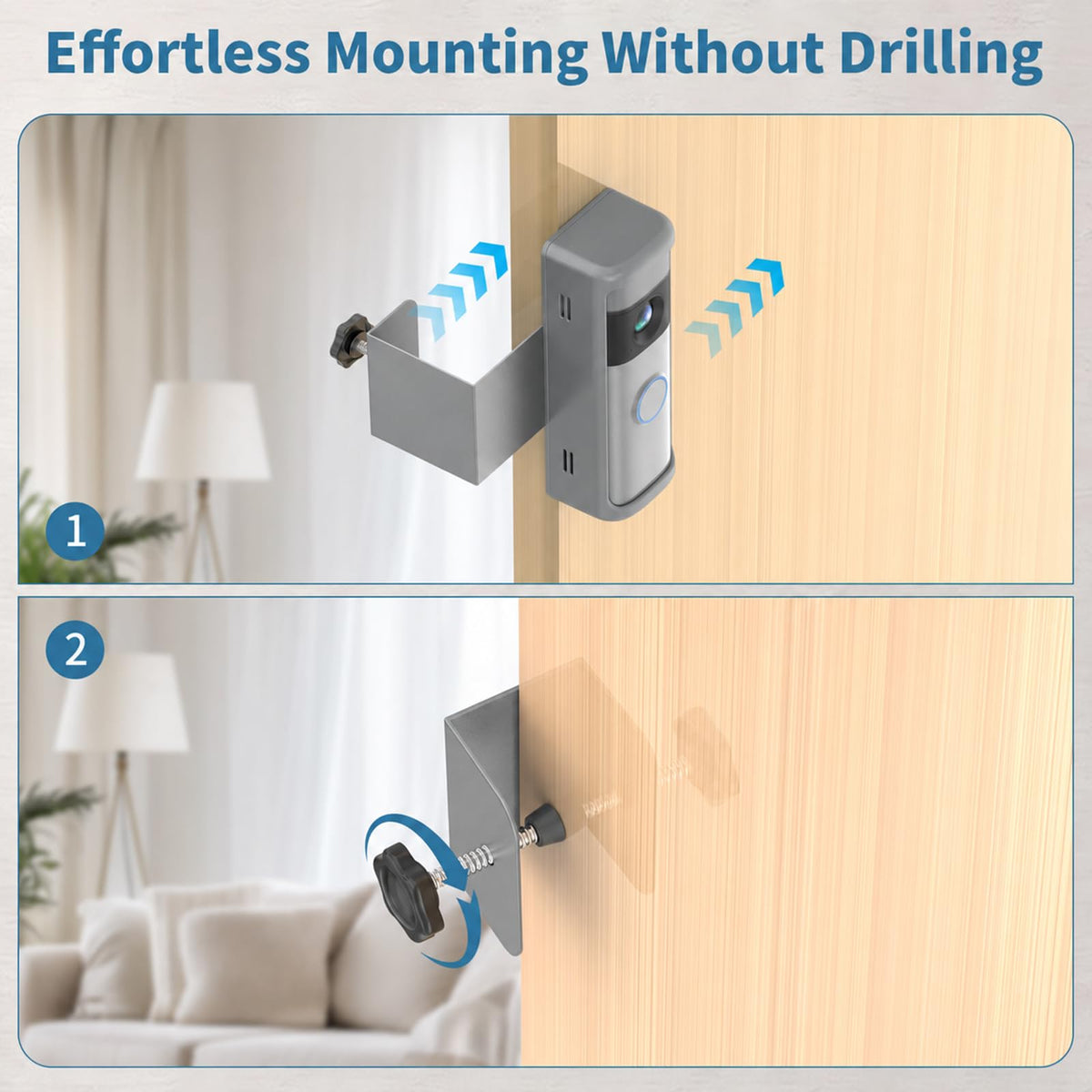 Anti Theft Doorbell Mount for Blink (Matte Grey / 1 Pack)
