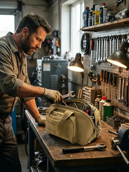 Hanging Tool Bag for Men (Browm)