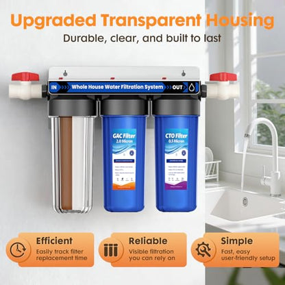 Whole House Water Filter System for Well Water City Water