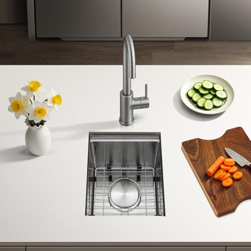 Undermount Bar Sink Workstation with Cutting Board