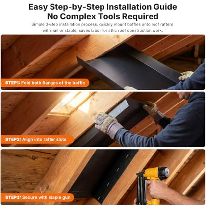 2in1 Attic Rafter Insulation Baffle