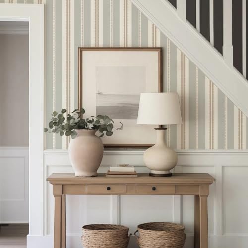 Striped Wallpaper (Gray / 17.3"x118")