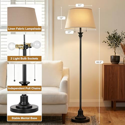 2 Light Floor Lamp for living room