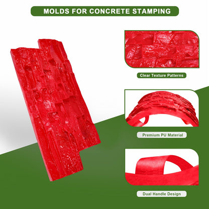 Concrete Stamps Mat 17.5 x 7.8 in with Handle (2)