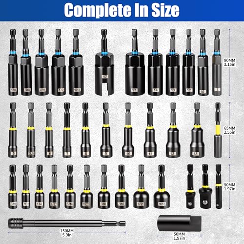 86PC Impact Driver Bit and Socket Set with CR