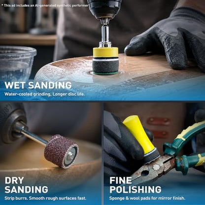 Assorted Hook and Loop Sandpaper