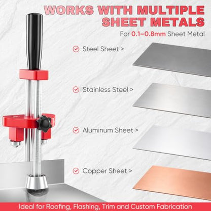 One Station Sheet Metal Bender (Small Red)