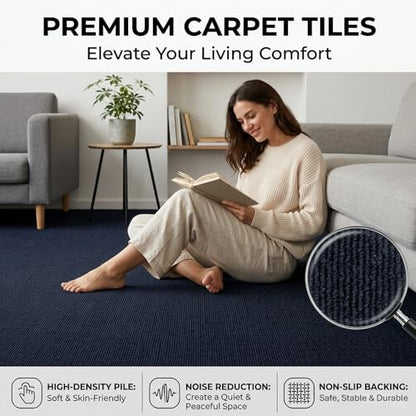 32 Pieces of 20x20 inch Square Carpet Tiles