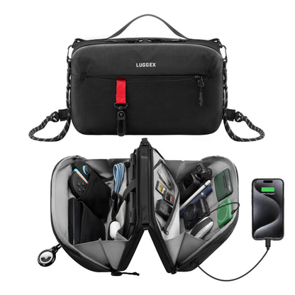 Electronics Organizer Travel Case (Black USB / L)
