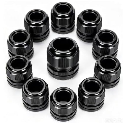 NPT Cable Gland Waterproof IP68 Nylon Cable Pass Through Cord Grip Connector Strain Relief Wire Grommet