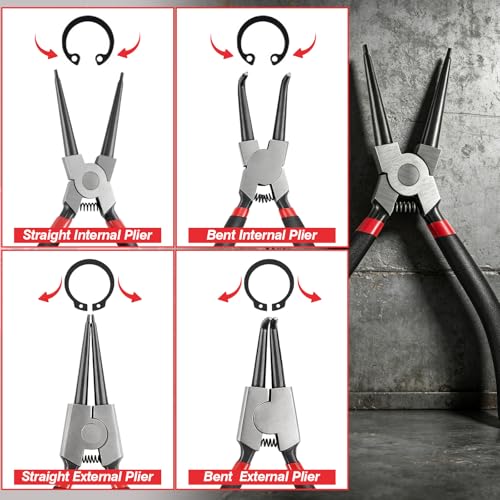 Snap Ring Pliers Set Cr