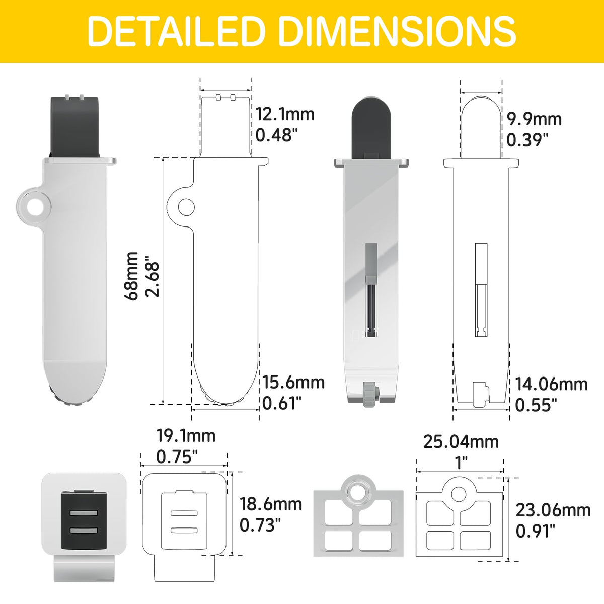 10 Pack Soft Close Motion Damper (35N)