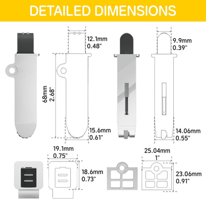 10 Pack Soft Close Motion Damper (35N)