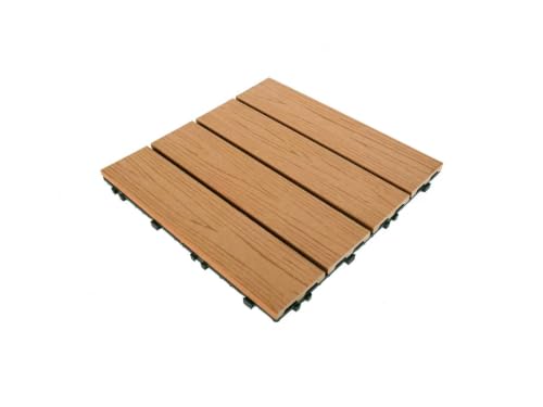 12" x 12" Interlocking WPC Decking Tiles