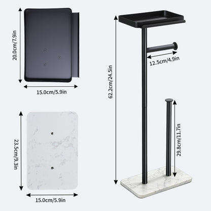 Toilet Paper Stand (Marble White)