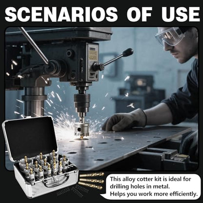 22PCS Carbide Hole Saw Kit for Metal (22PCS(1/2" - 2-1/8"))