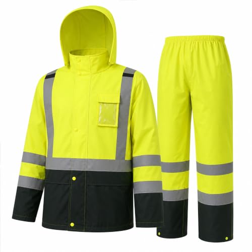 Men's Hi Vis Rain Suit