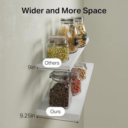 White Floating Shelves 35.4in (C. White - Modern Minimalist Style / 35.4inches)