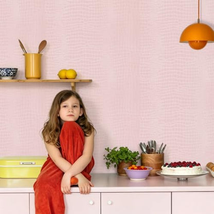 Pink Wallpaper Peel and Stick Crocodile Wallpaper