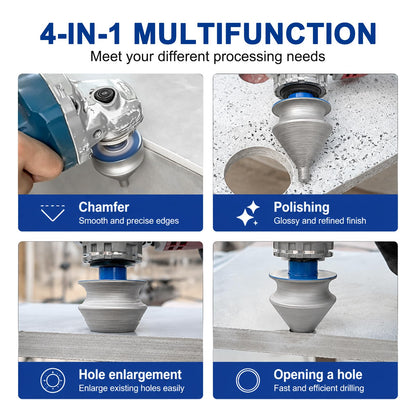 Diamond Chamfer Hole Saw Drill Bit (4 in 1 Chamfer)