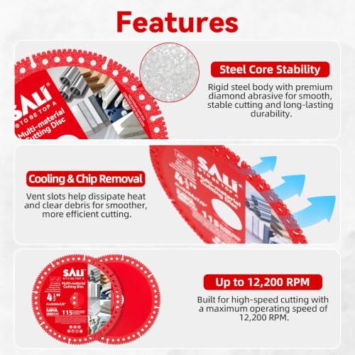 4.5" Diamond Saw Blades for Angle Grinder