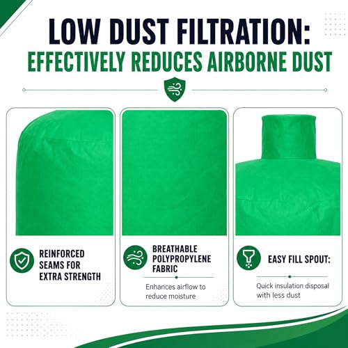 Insulation Removal Vacuum Bags Heavy Duty Attic Low Dust Bag Heavy Duty Insulation Vacuum Bags