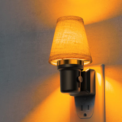 Night Lights Plug into Wall (Round Platform-Amber / 1 Pack)