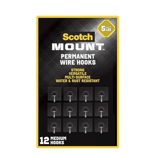 Scotch Clear Adhesive Wall Hooks