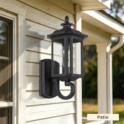 15" Outdoor Wall Light Fixture (01-BK)