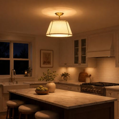 Semi Flush Mount Ceiling Light 16" for Living Room