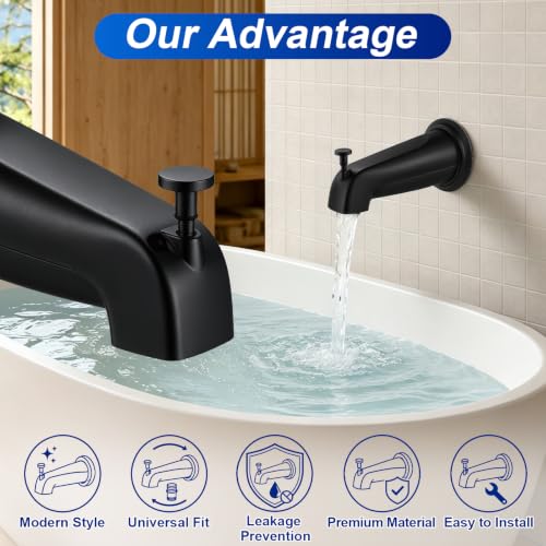 Universal Tub Spout with Diverter