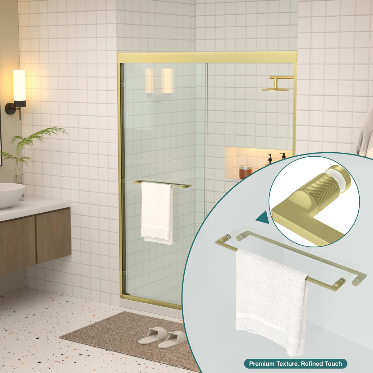 56 60" W x 76" H Semi (Gold / 60''x76'')