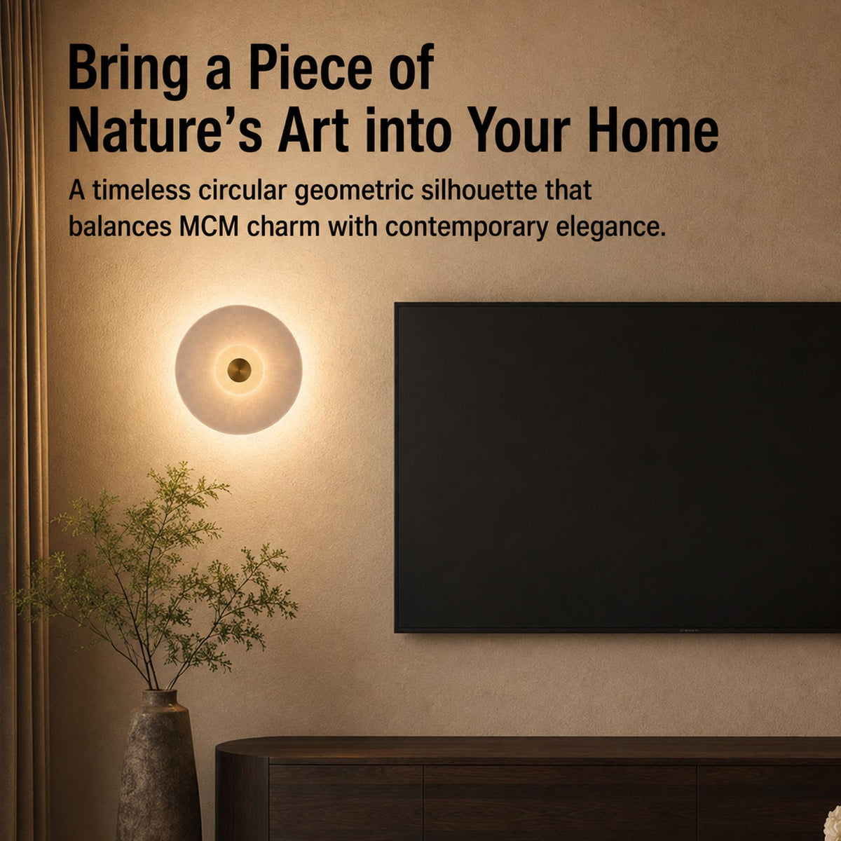 Natural Spanish Alabaster Wall Sconce (Spanish Alabaster)