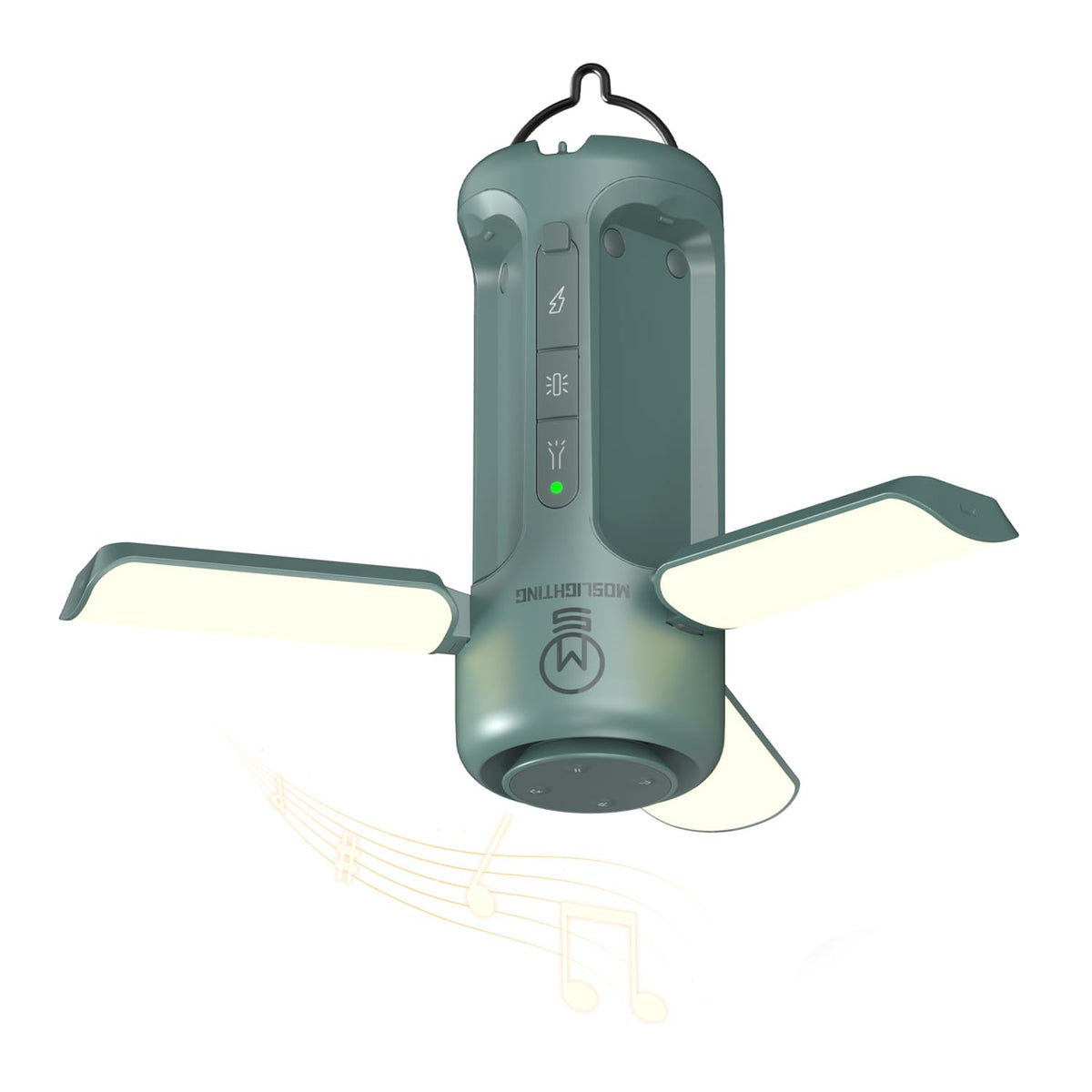4 in 1 Foldable Camping Lantern with Bluetooth Speaker