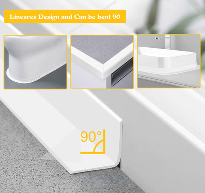 Caulk Tape Self Adhesive (White-1.97IN-16.4FT)