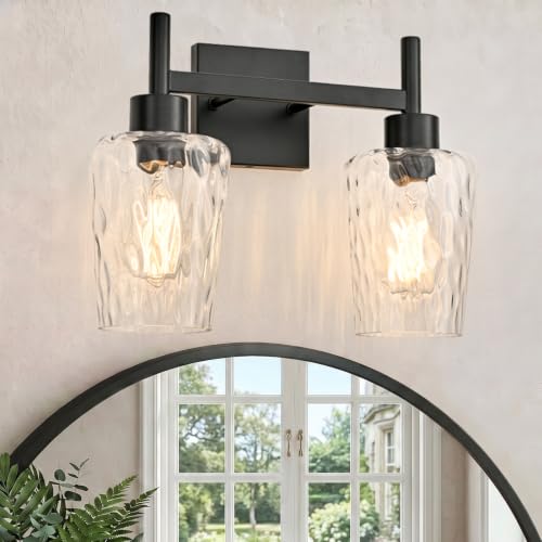 Stone Textured Glass Wall Sconce