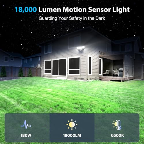 2 Pack Motion Sensor Outdoor Lights