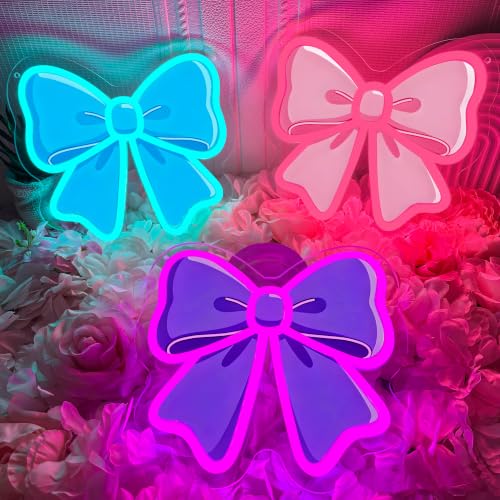 3 PCS Flower Neon Sign Dimmable UV