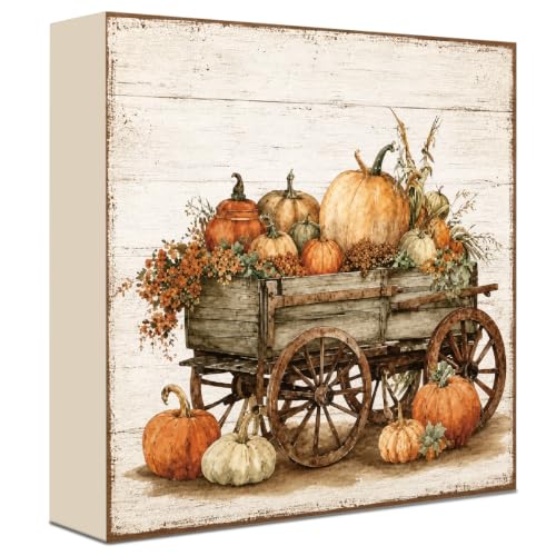 Fall Decorations for Home Wood Sign Fall Decor Shelf Decor