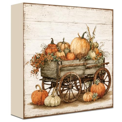 Fall Decorations for Home Wood Sign Fall Decor Shelf Decor
