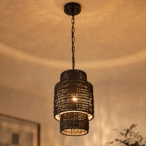 Farmhouse Rattan Lighting