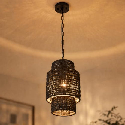 Farmhouse Rattan Lighting