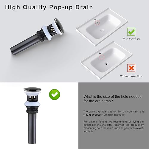 Black Gold Single Hole Brass Bathroom Sink Faucets