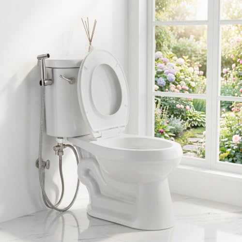 Handheld Bidet Sprayer for Toilet (Brushed Nickel)