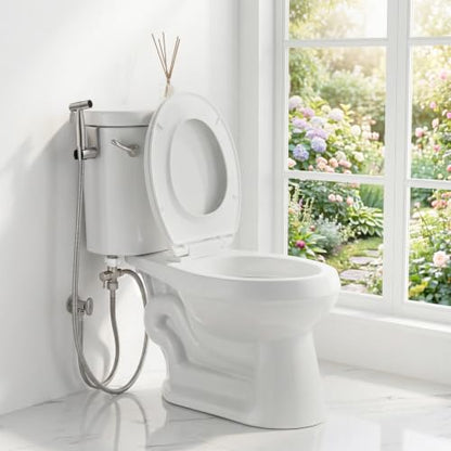 Handheld Bidet Sprayer for Toilet (Brushed Nickel)